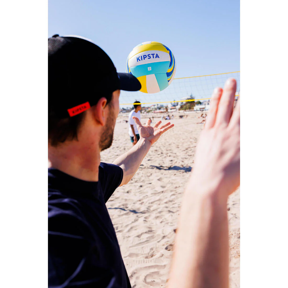 Beach Volleyball Size 5 BV100 Classic - Yellow & - Image 5