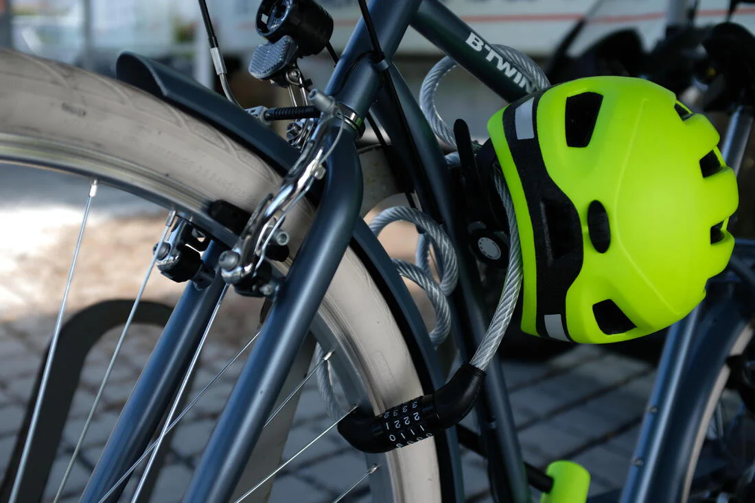 Bike Accessories Coil Cable Combination Lock 120 - Grey - Image 7