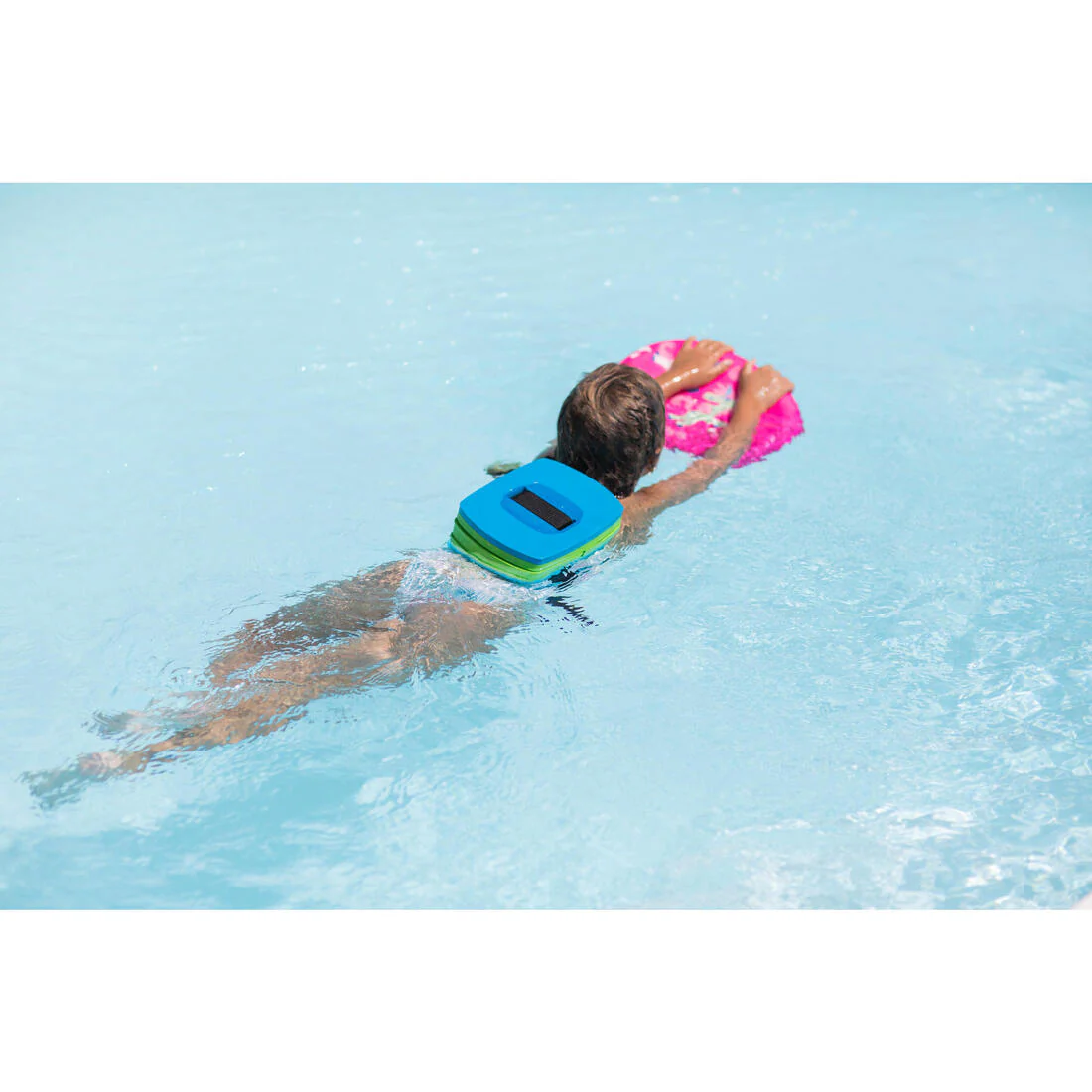 Blue green swimming belt 30-60 kg with removable float - Image 7