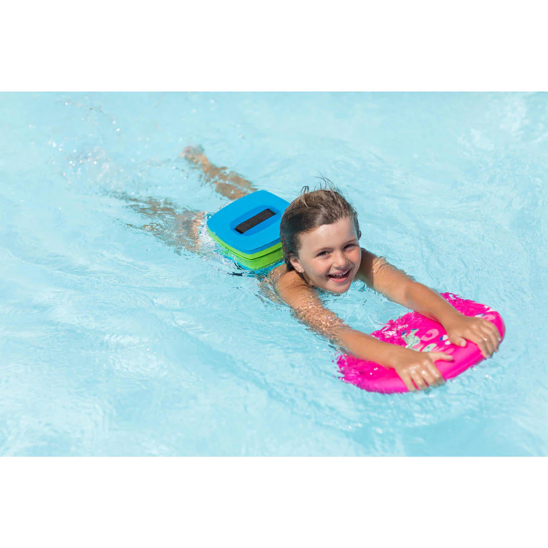 Blue green swimming belt 30-60 kg with removable float - Image 8