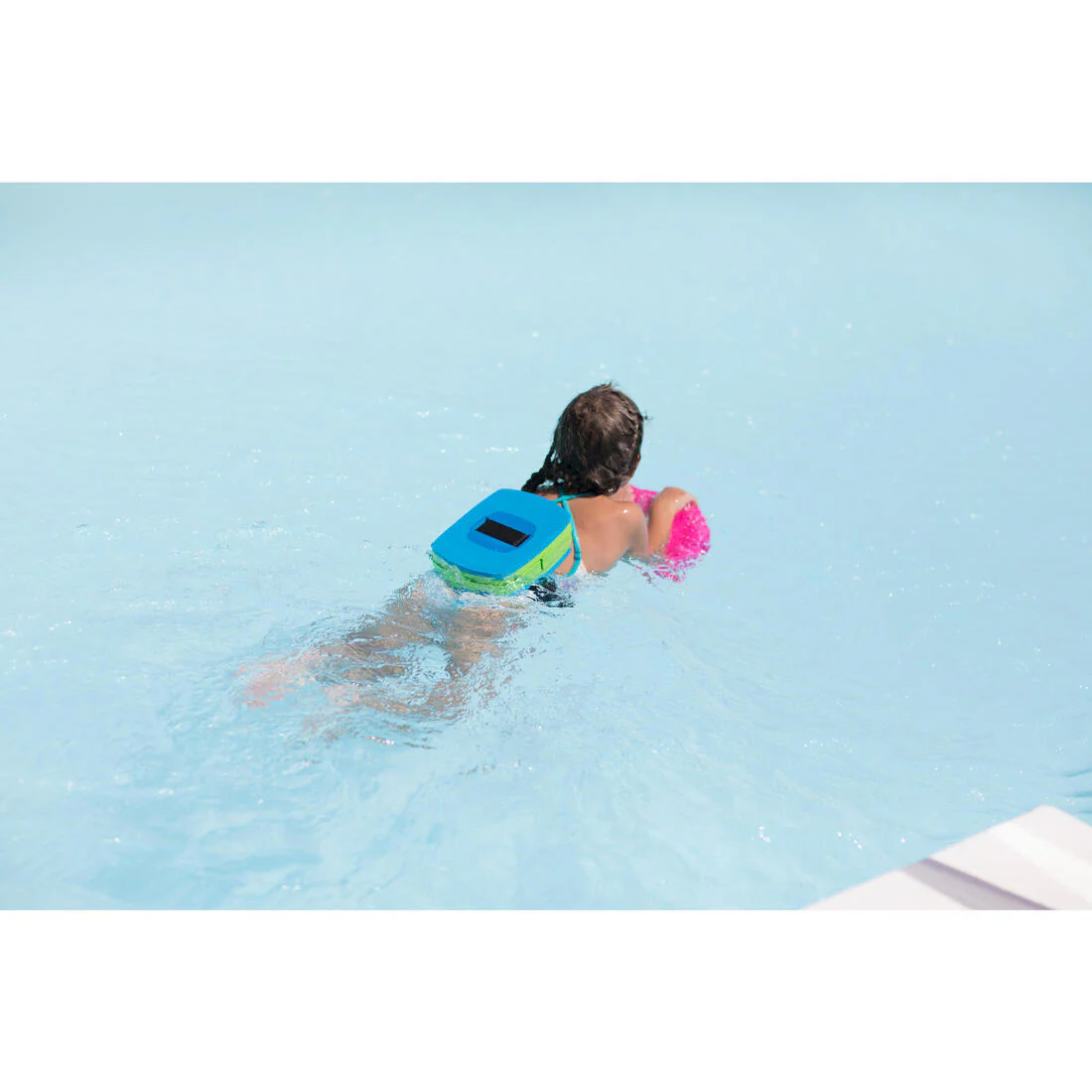 Blue green swimming belt 30-60 kg with removable float - Image 9