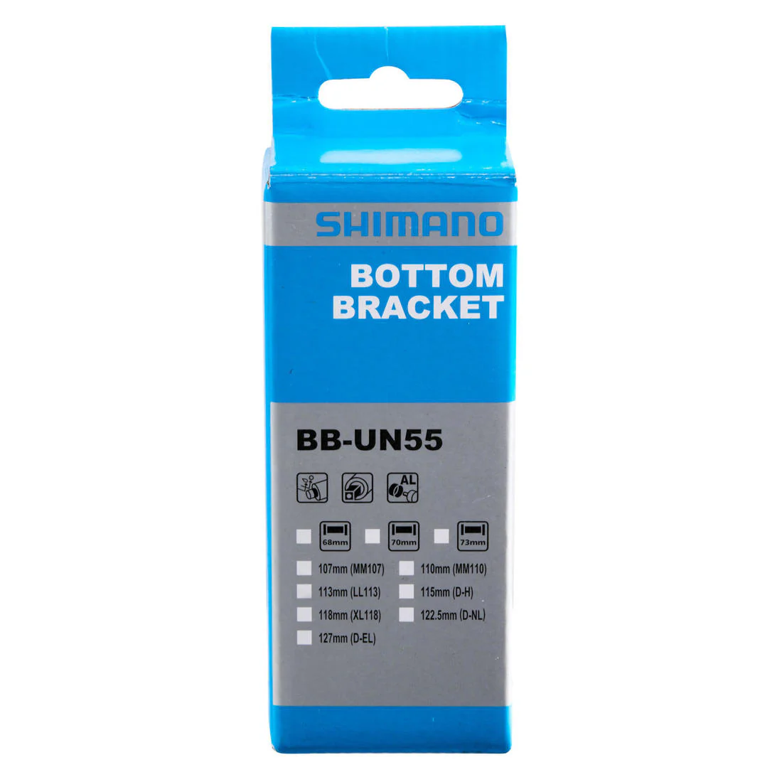 Bottom Bracket Square Taper 113 mm Shimano BBUN55 - Image 2