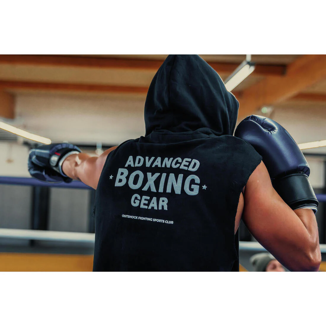 Boxing Hooded Tank Top - Black - Image 10