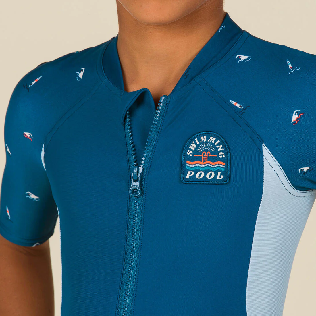 Boy’s Wetsuit Shorty 100 Short Sleeve - Image 5