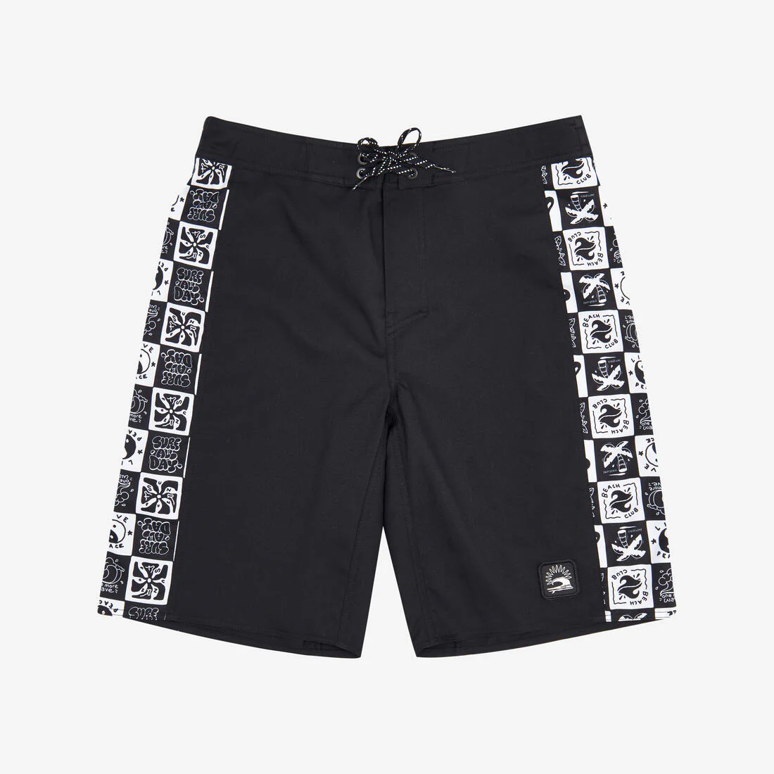 Boys’ surfing boardshorts - 900 Band black - Image 7