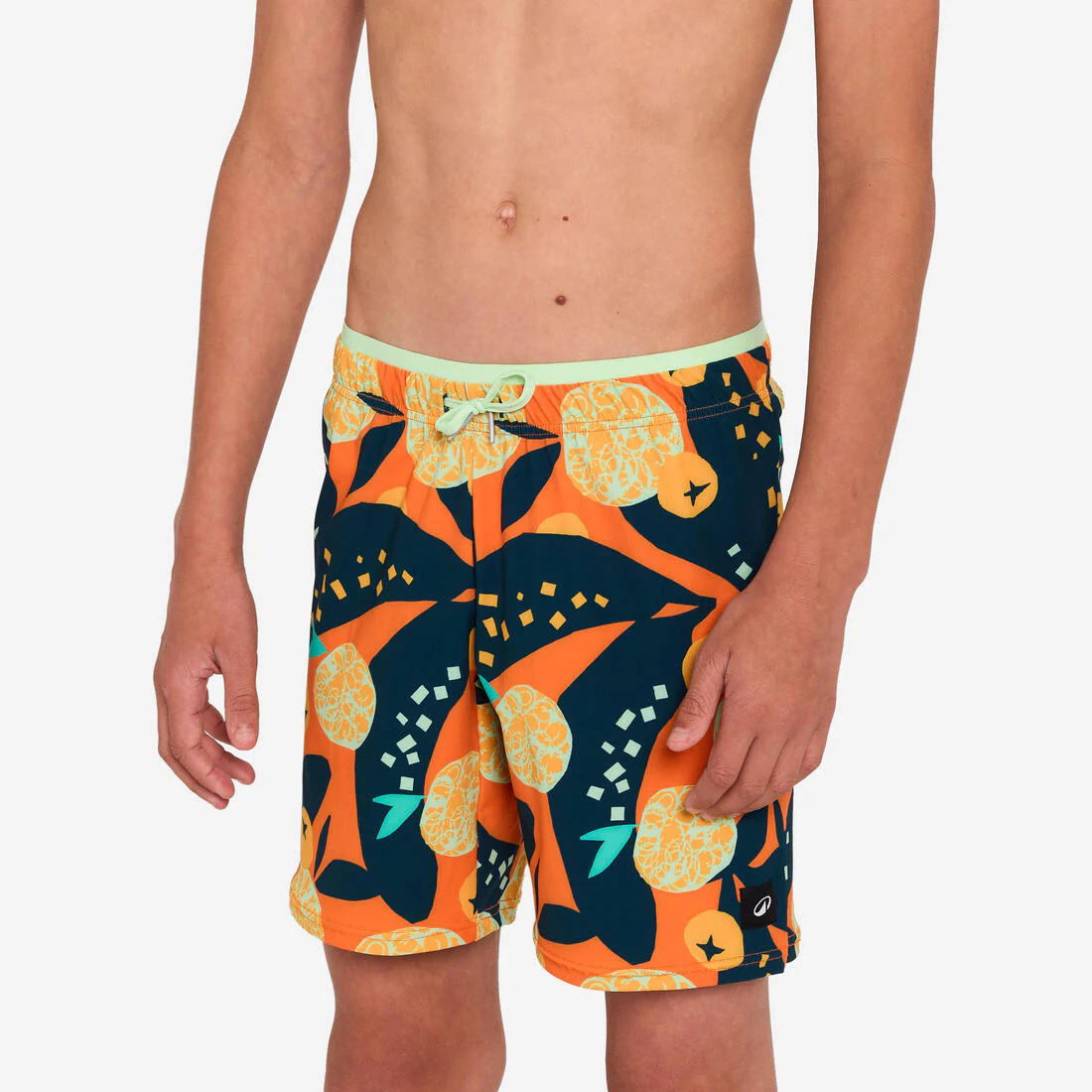Boysâ swimming long swim shorts - 100 Hotu