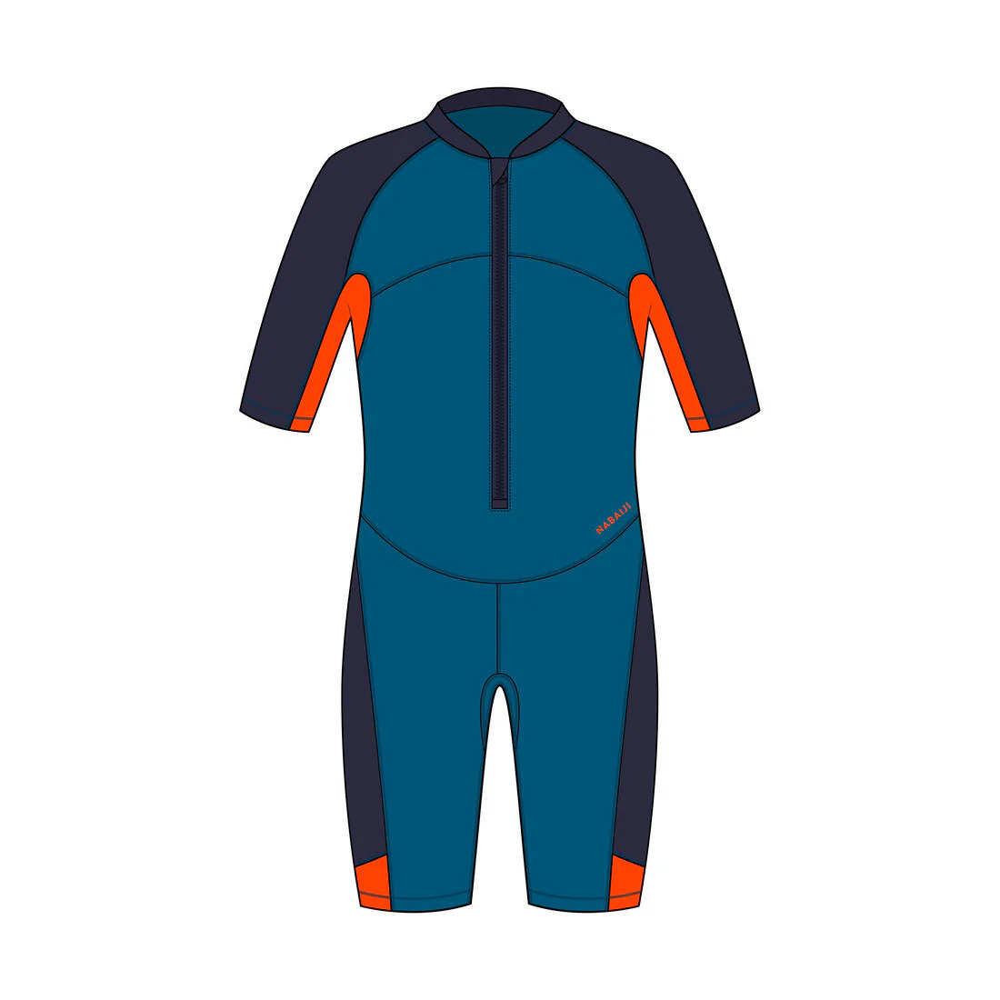 Boys’ Swimming Suit - Shorty 100 Kloupi - Blue Red - Image 5