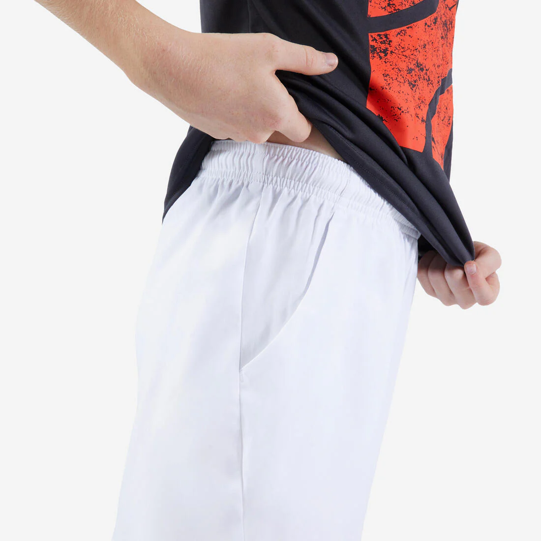 Boys' Tennis Shorts TSH100 - White - Image 4