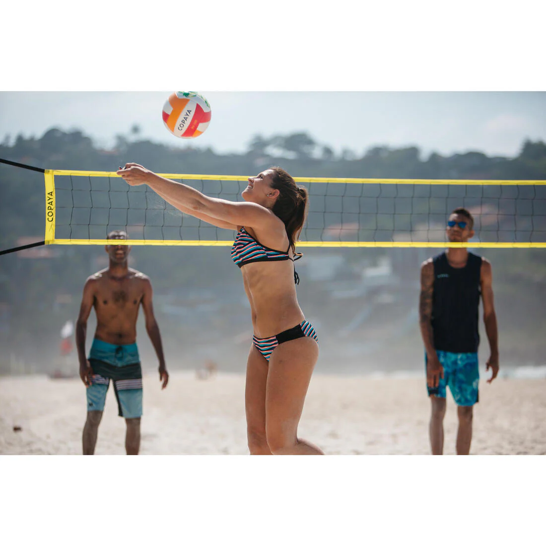 BV100 Beach Volleyball Net - Yellow - Image 14