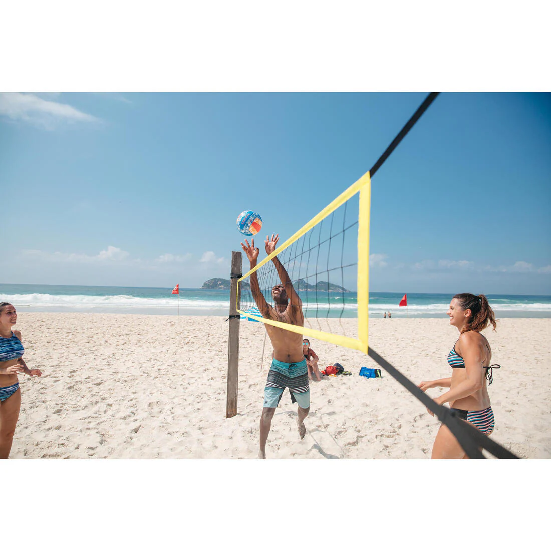 BV100 Beach Volleyball Net - Yellow - Image 16