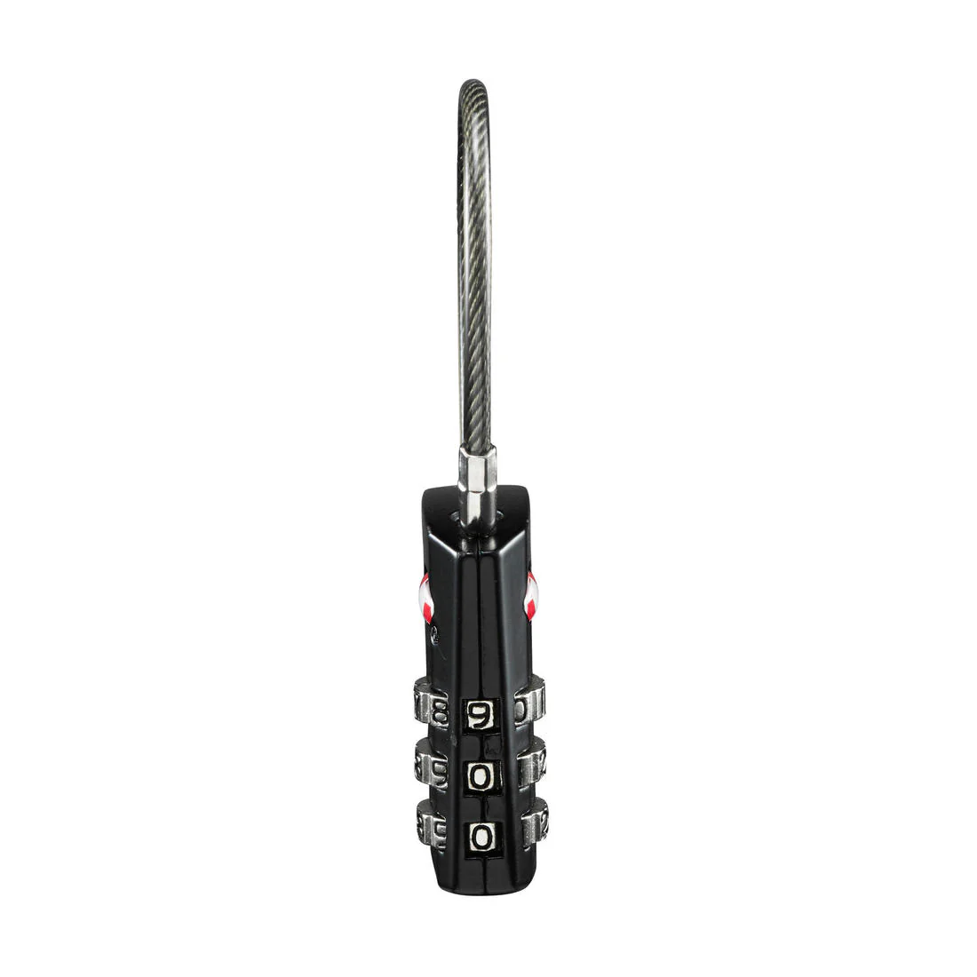 Cable travel combination lock, Travel TSA - Black - Image 3