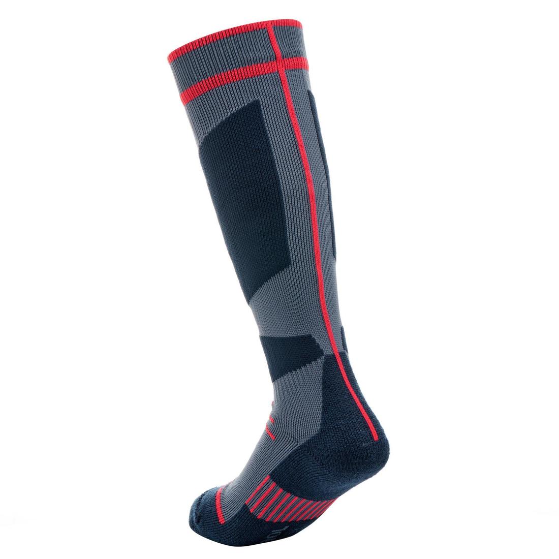 CHILDREN'S SKI SOCKS 500 - NAVY BLUE - Image 2