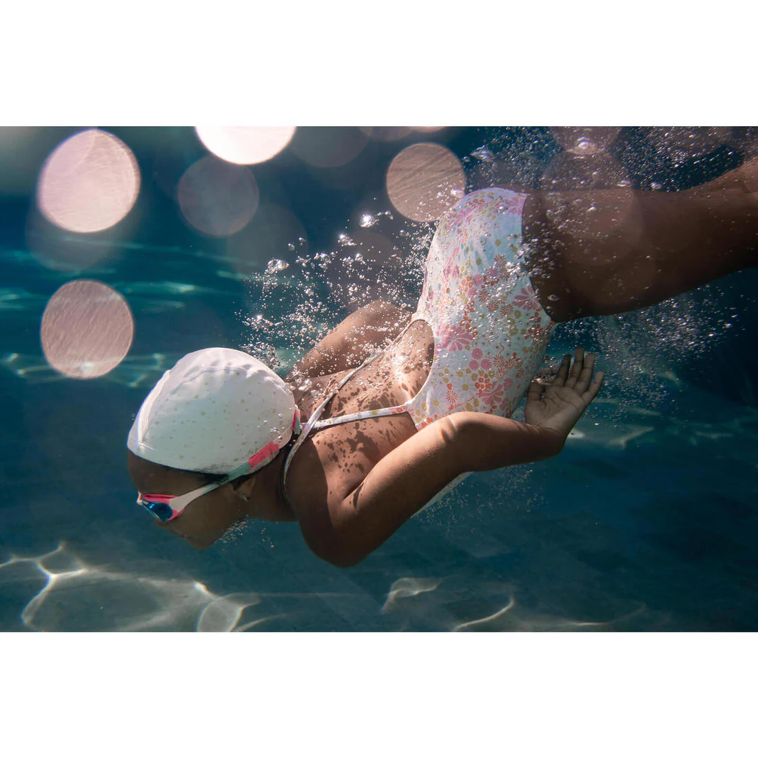 Coated mesh swimming cap - Printed fabric - Size S - Shark - Image 10