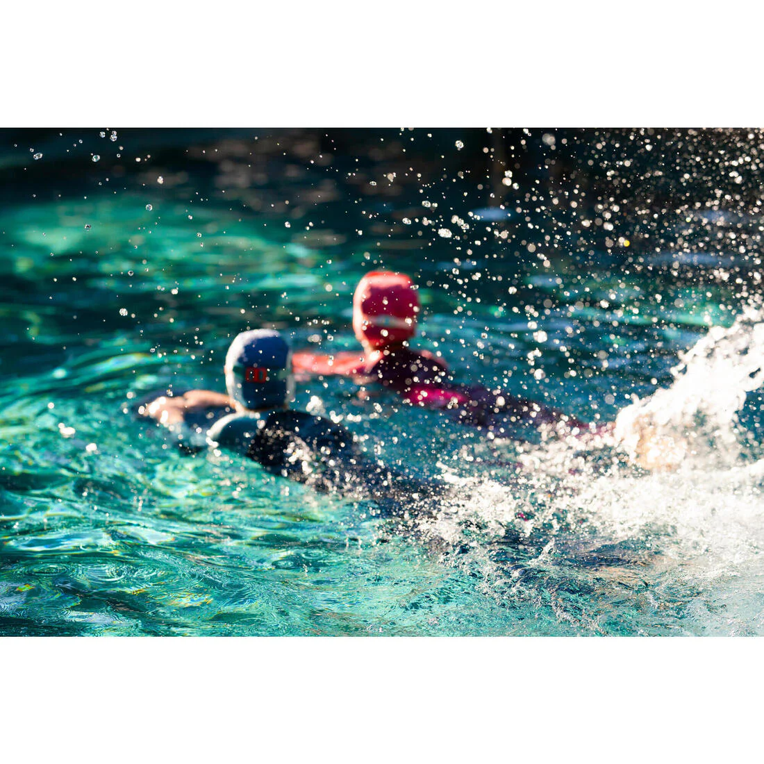 Coated mesh swimming cap - Printed fabric - Size S - Shark - Image 11