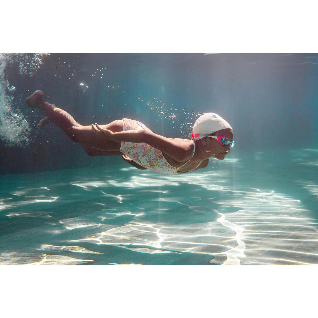 Coated mesh swimming cap - Printed fabric - Size S - Shark - Image 15