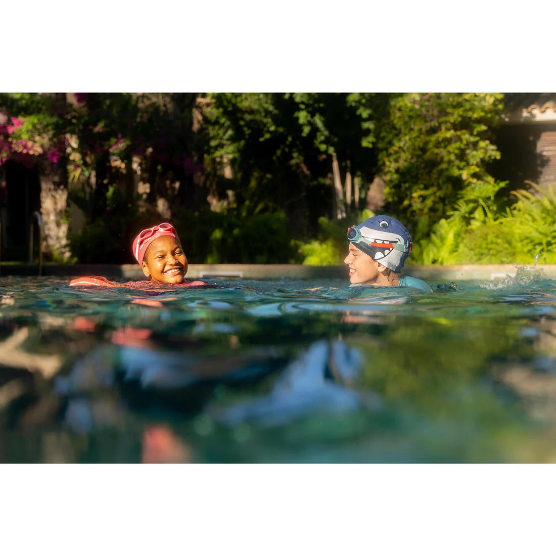 Coated mesh swimming cap - Printed fabric - Size S - Shark - Image 21