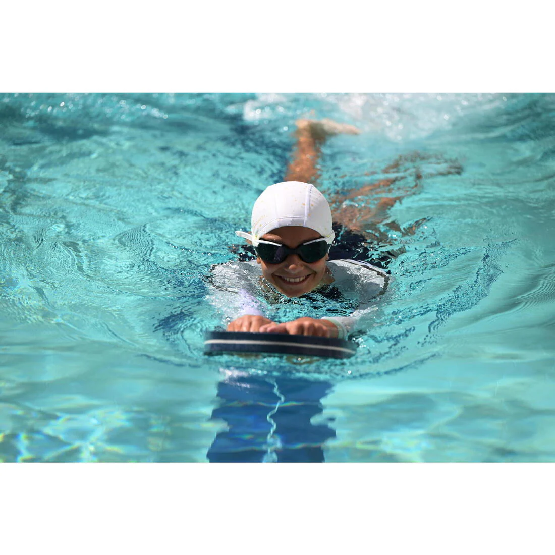 Coated mesh swimming cap - Printed fabric - Size S - Shark - Image 23