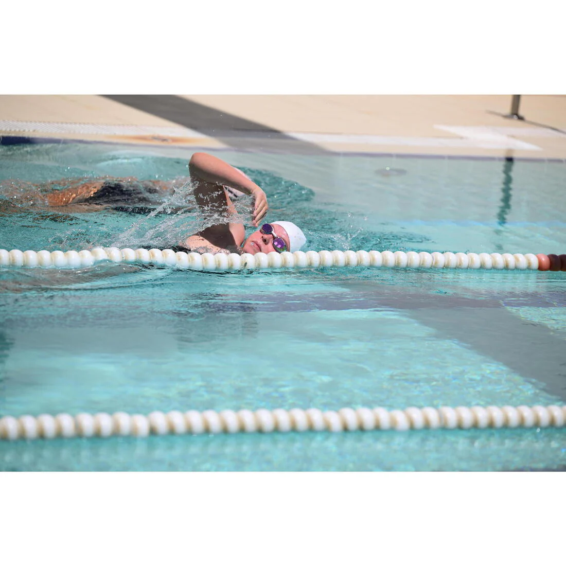 Coated mesh swimming cap - Printed fabric - Size S - Shark - Image 24