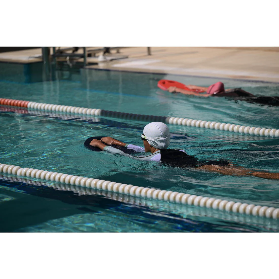 Coated mesh swimming cap - Printed fabric - Size S - Shark - Image 25