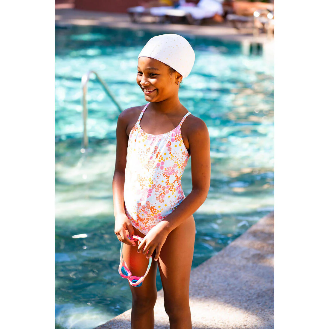 Coated mesh swimming cap - Printed fabric - Size S - Shark - Image 9