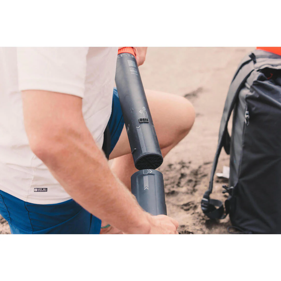 Compact stand up paddle and kayak dual-action, high-pressure pump 0-20 PSI - Image 19