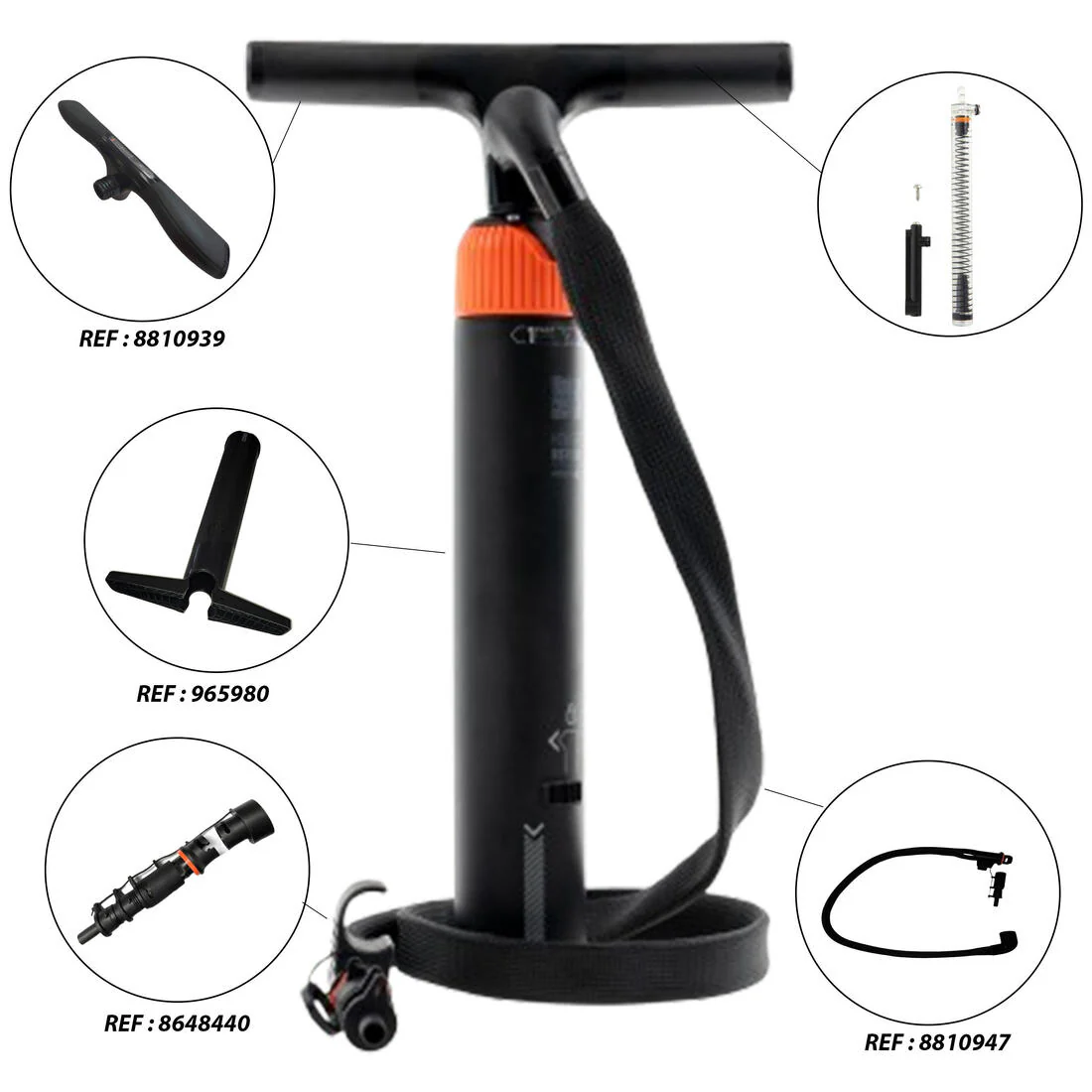Compact stand up paddle and kayak dual-action, high-pressure pump 0-20 PSI - Image 6