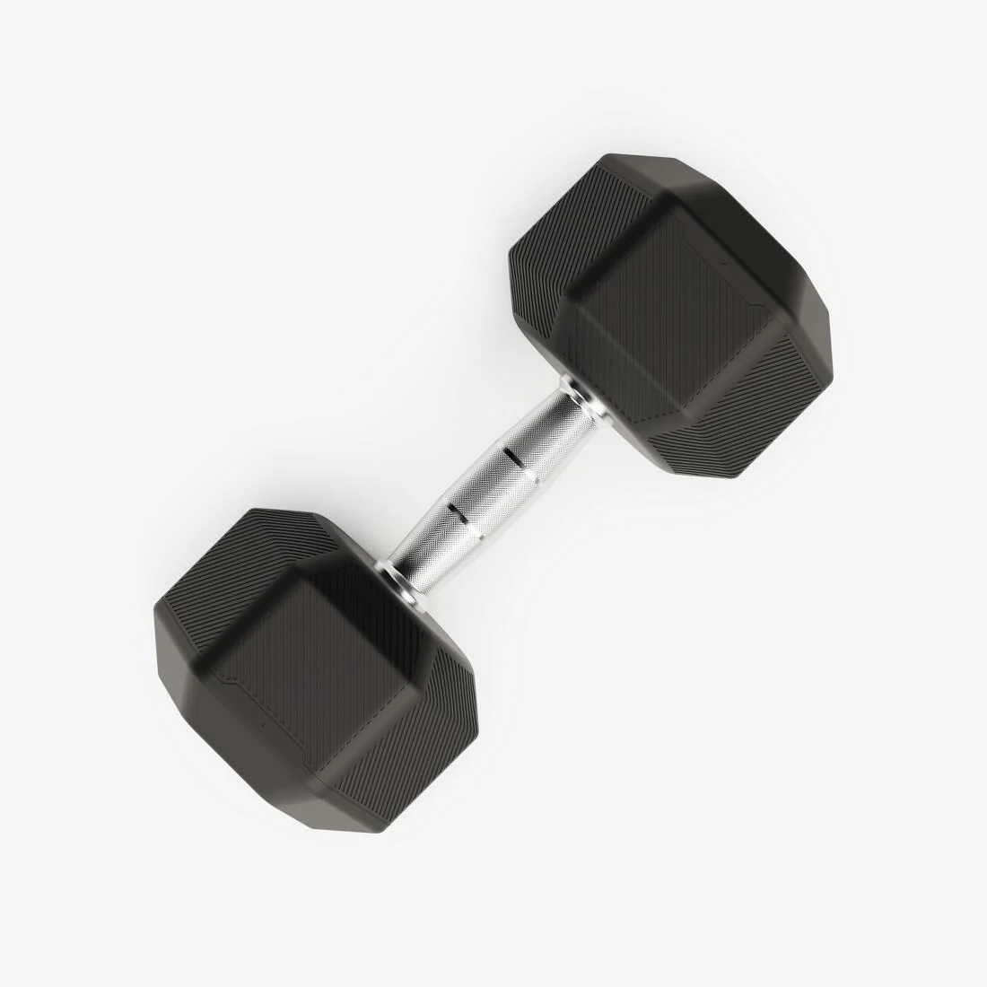 Cross Training and Weight Training 15Â kg Hex Dumbbell - Black - Image 2