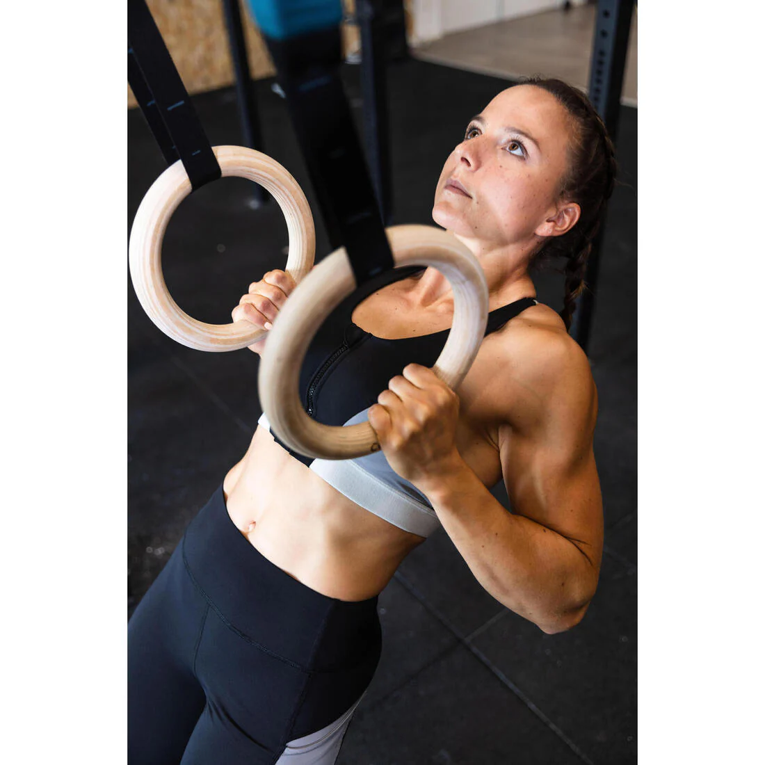 Cross Training Fitness Rings - Wood - Image 13