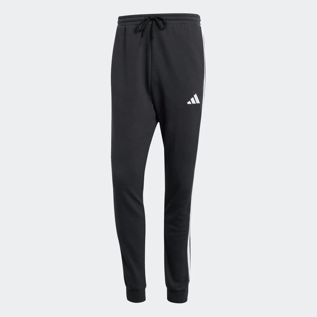 Essential 3-Stripes French Terry Joggers, Black