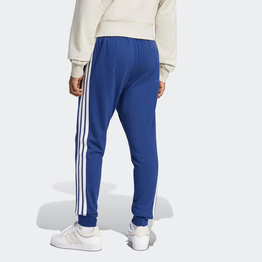 Essential 3-Stripes French Terry Joggers, Blue - Image 3