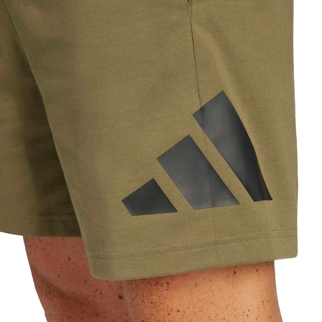Essentials Big Logo Single Jersey Shorts, Green - Image 5