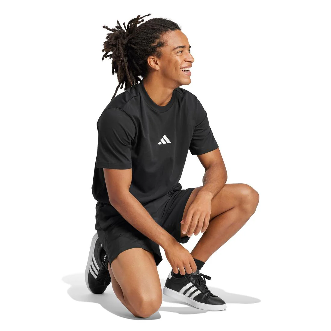 Essentials Small Logo Single Jersey T-Shirt, Black - Image 3