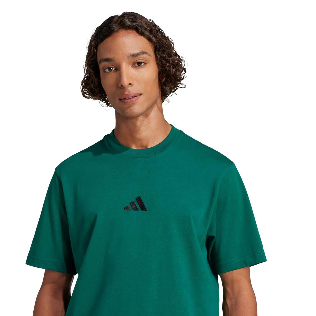 Essentials Small Logo Single Jersey T-Shirt, Green - Image 4