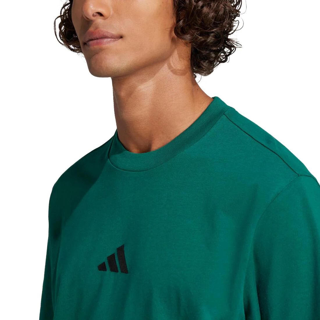 Essentials Small Logo Single Jersey T-Shirt, Green - Image 5