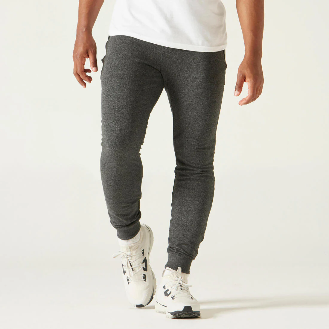 Fitness Slim-Fit Jogging Bottoms with Zip Pockets