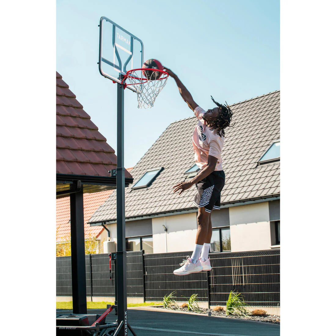 Foldable Basketball Hoop with Base & Transparent Backboard, 2.4–3.05 m, B500 Box - Image 32
