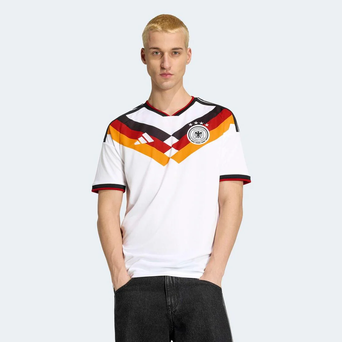 Germany 26 Home Replica Jersey, White - Image 3