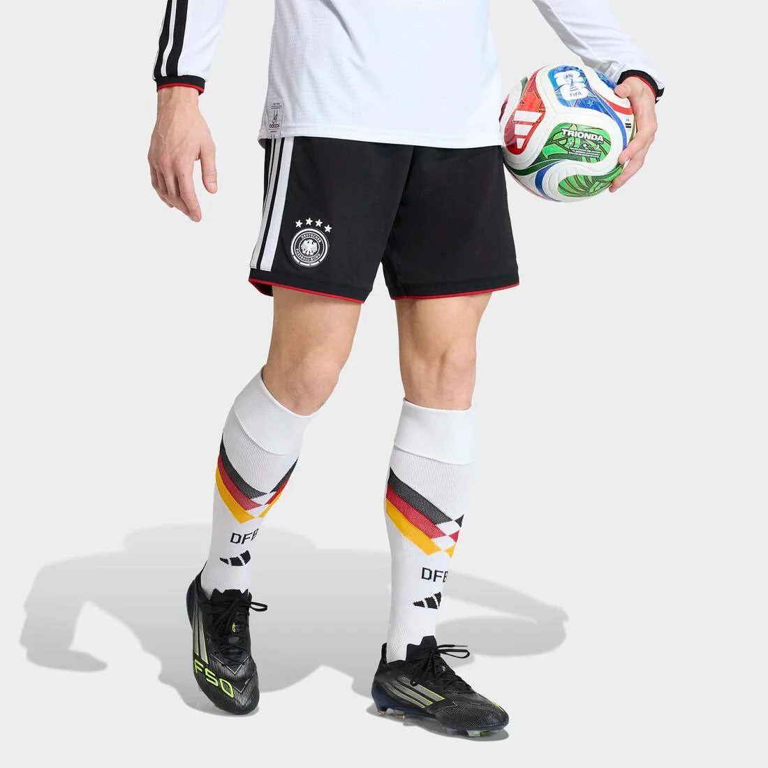 Germany 26 Home Replica Shorts, Black - Image 4