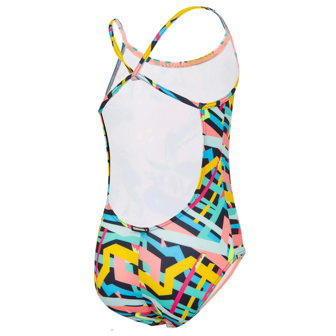 Girl’s 1-piece swimsuit 100