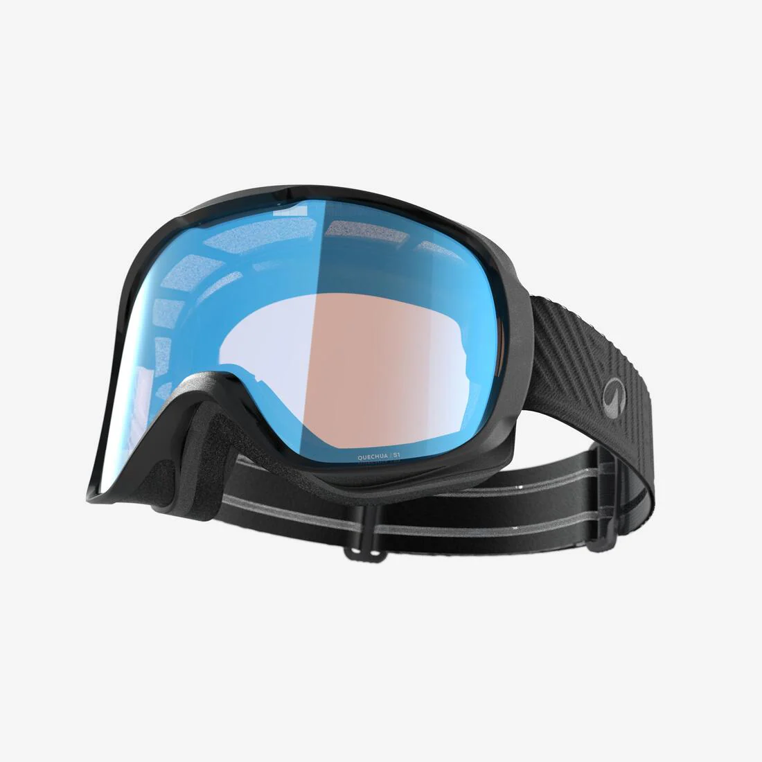 Kids' and adults' bad weather (S1) skiing and snowboarding goggles G500