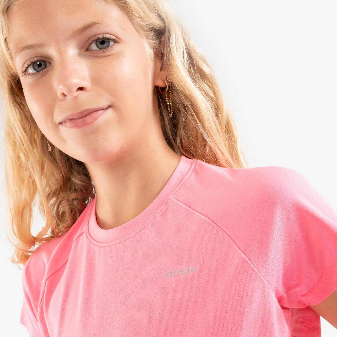 Girl's KIPRUN CARE 900 Seamless Running T-shirt - pink - Image 2