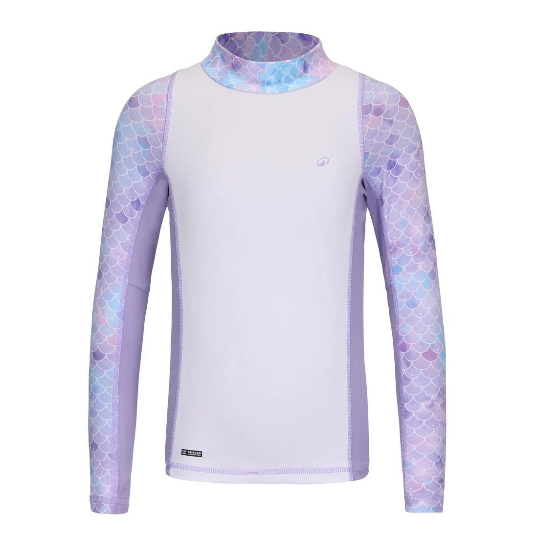 Girls’ surfing UV-protection t-shirt long sleeve 500 - MERMAID PURPLE - Image 2