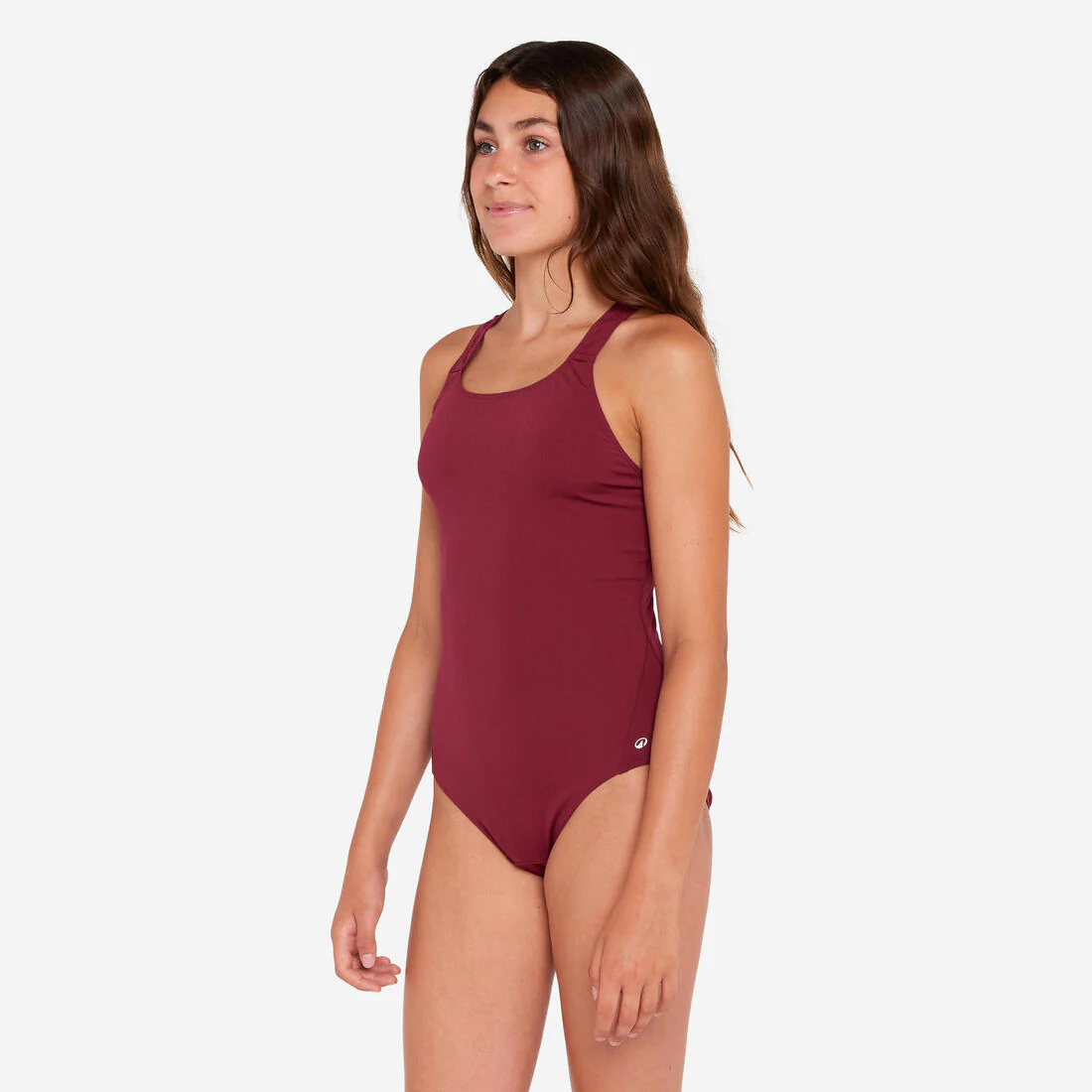 Girls’ swimming 1-piece swimsuit - 100 Vera purple - Image 2