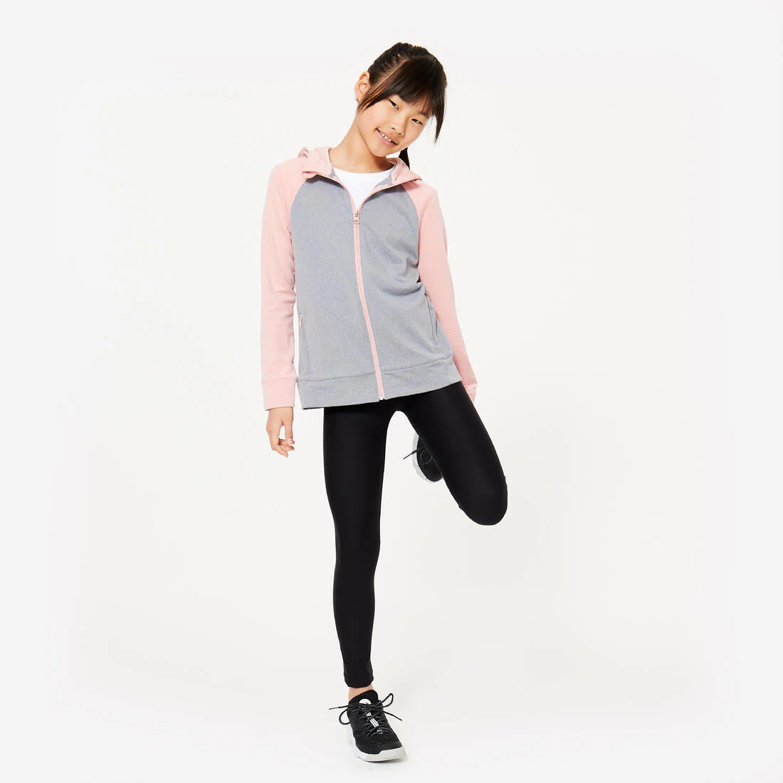 Girls' Warm Breathable Gym Jacket S500 - Image 3