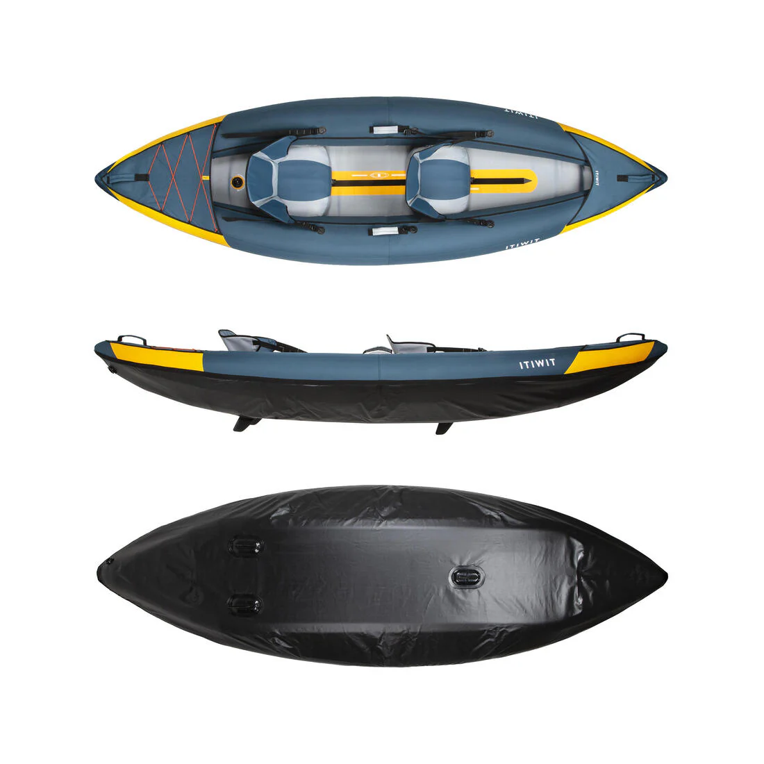 Inflatable 1- or 2-person Touring Canoe-kayak - Image 3