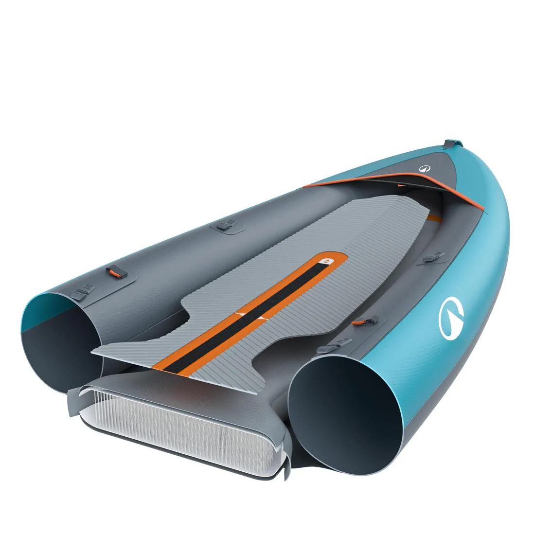 Inflatable canoe kayak 2/3 person - Tribord 100+ Blue - Image 18