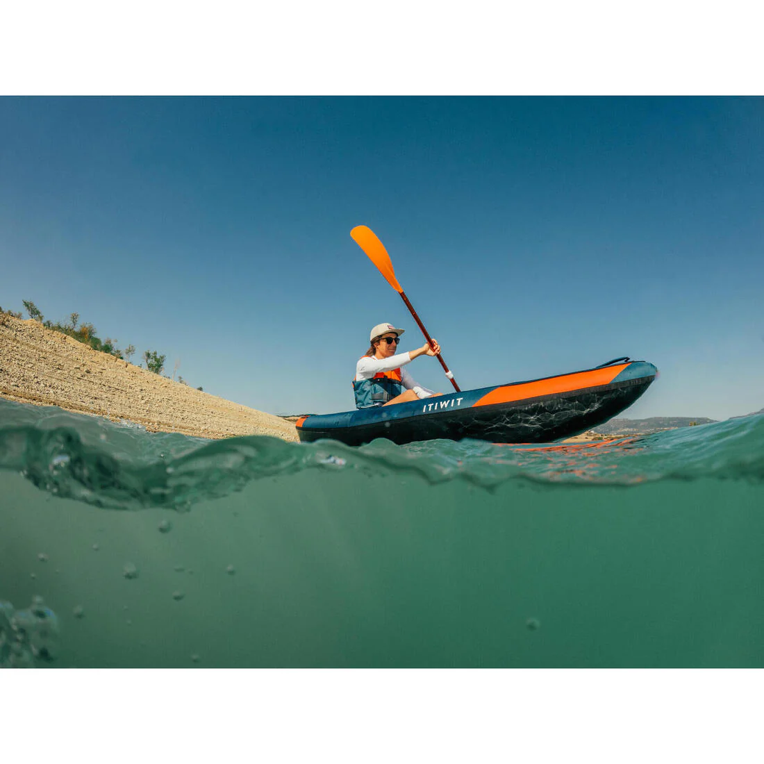 Inflatable touring kayak 1 person - Image 2