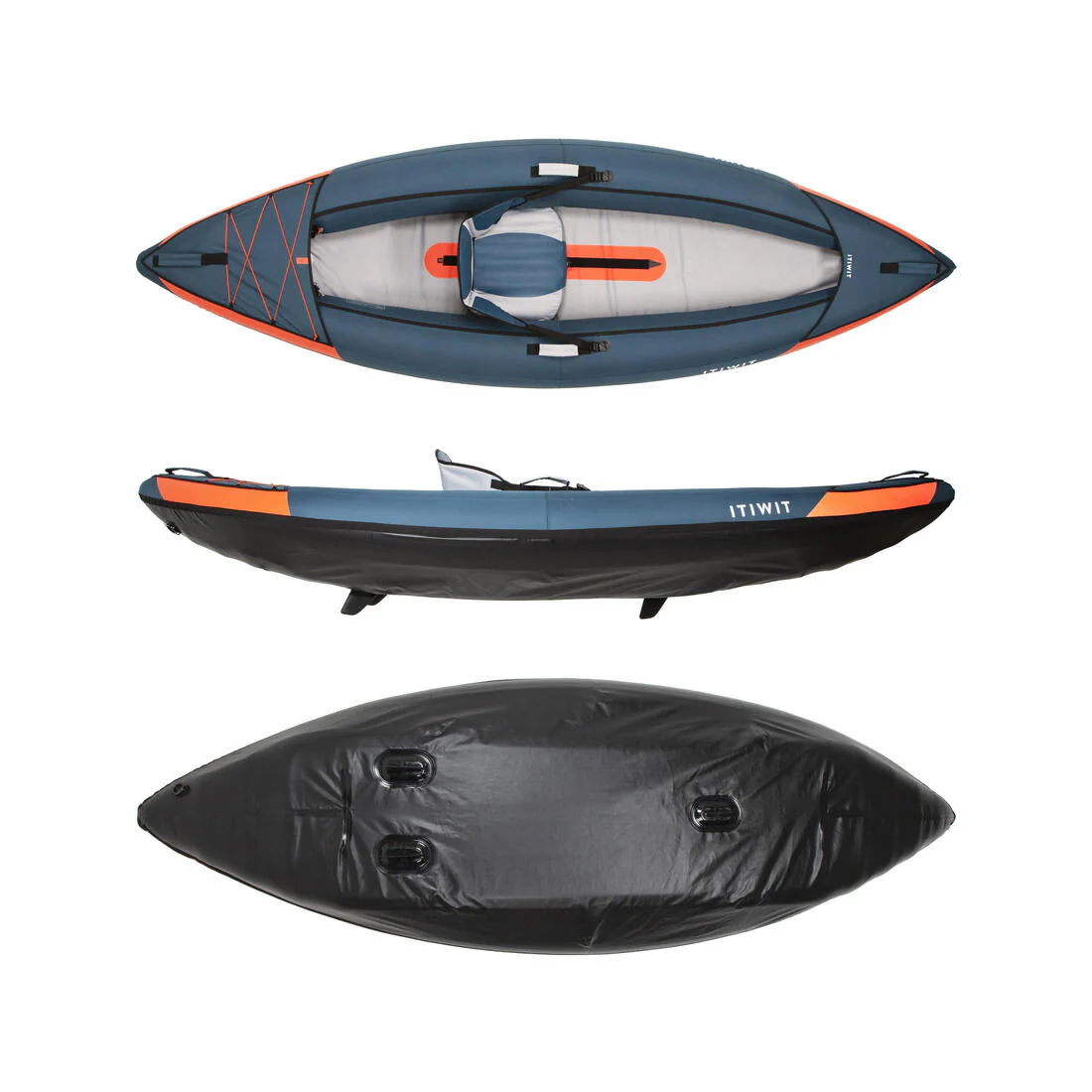 Inflatable touring kayak 1 person - Image 3