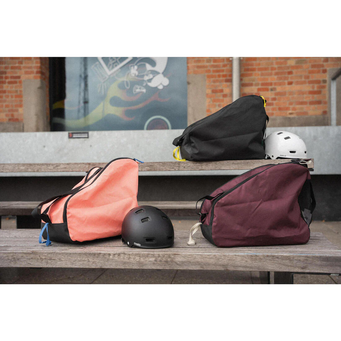 Inline Skating Bag 500M - Coral - Image 13