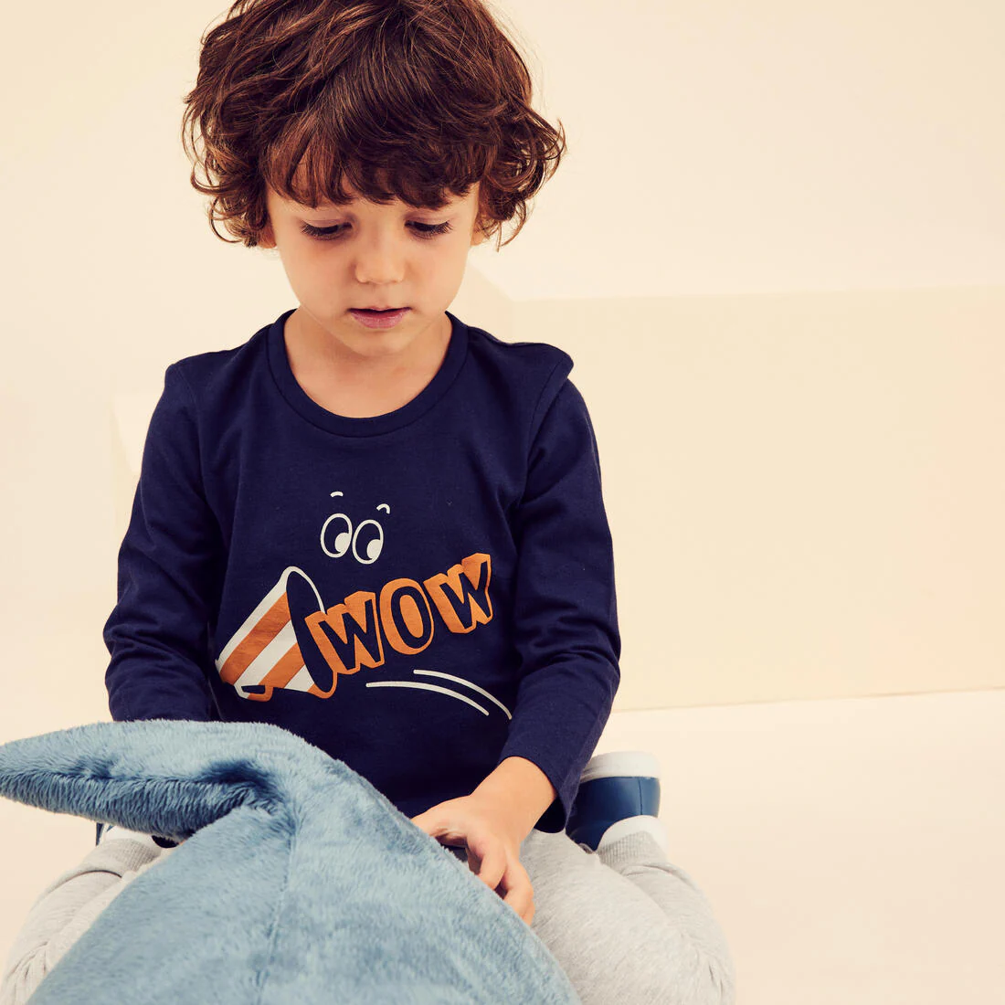 Kids' Basic Cotton Long-Sleeved T-Shirt - Image 8